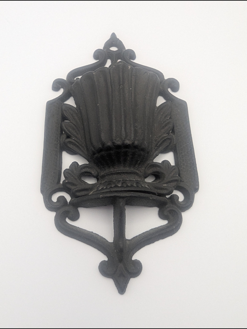 Antique Cast Iron Match Safe Holder. Patent-January 15th 1867 #220U